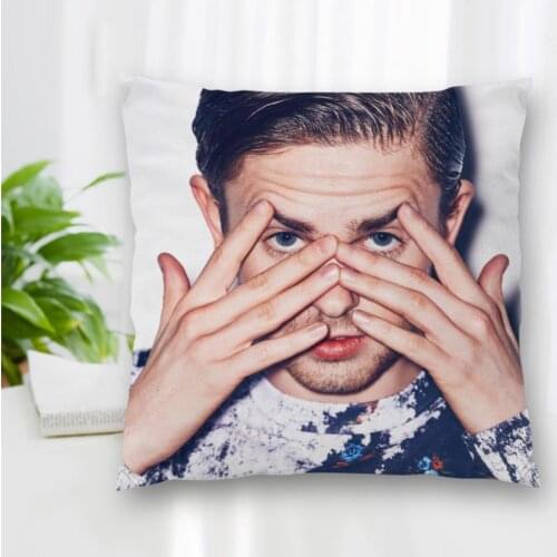 Custom Actor Freddie Highmore Pillow Case Polyester Decorative Pillowcases Zipper Pillow Case Pillowcase Cover Square 40x40cm