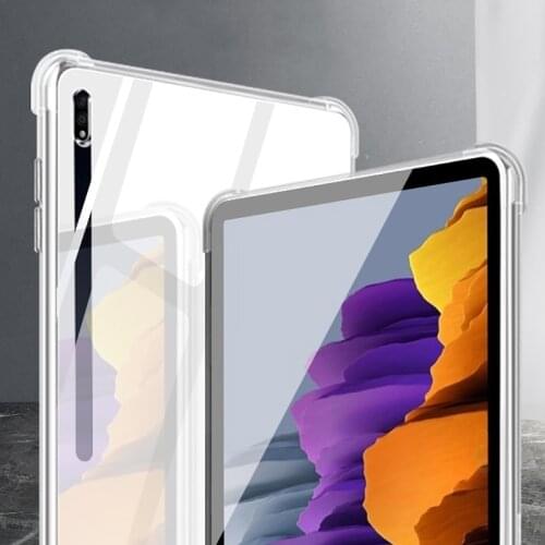 Shock proof case For Samsung Galaxy Tab S7+ S7 Plus drop resistance cover SM-T970 T975 T976 clear transparent shell