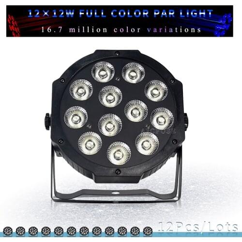 12Pcs/lots 12x12w LED Par RGBW 4 in 1 With DMX512 Control Light Bar Disco Wall Washer Stage Light 12*12w Par Light