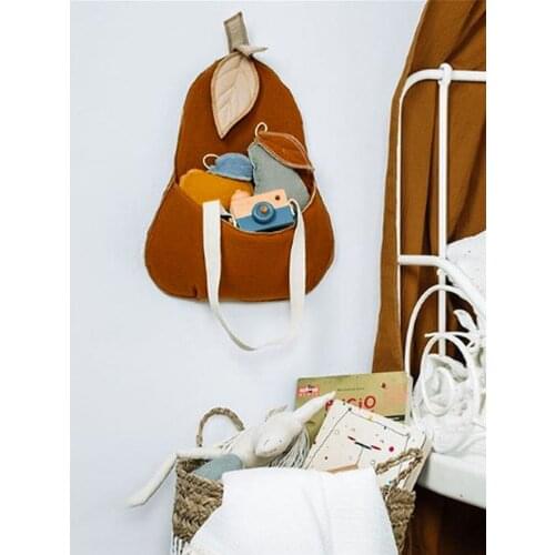 Nordic Style Pear-shaped Storage Bag Organizer For Wardrobe Closet Transparent Storage Bag Door Wall Clear Sundry Shoe Bag