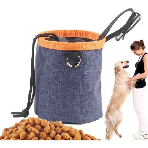 Pet Dog Puppy Training Treat Snack Bait Pet Feed Pocket Pouch Obedience Agility Pouch Food Bag Pocket Snack Reward Waist Bag
