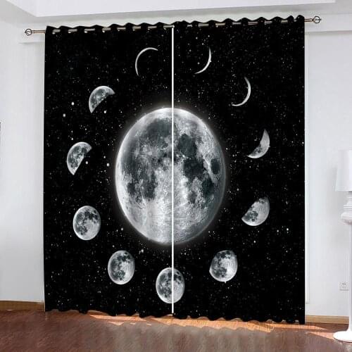 Modern Curtains brick Blackout Curtains For Living Room Bedroom Window Treatment Printing Drapes
