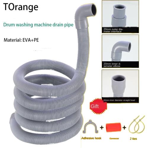 Plumbing Hoses washing machine drain pipe lengthened extension interface 1.5 / 2/3/4 meters sewage pipe outlet hose