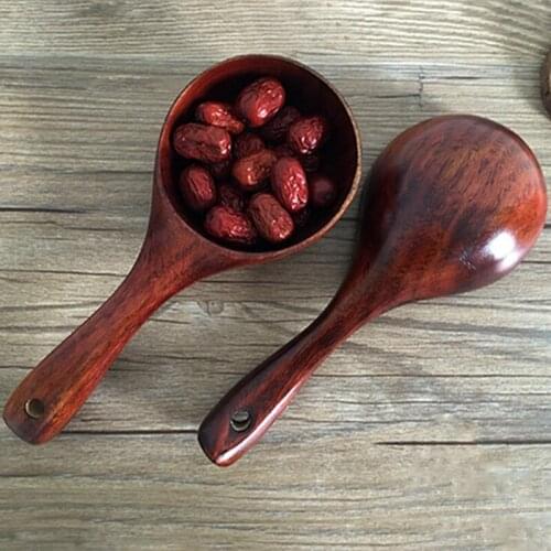 Japanese Wood Quality Rice Spoon Water Scoop Wine Scoop Large Wooden Spoon Multifunction Wooden Round Water Dice