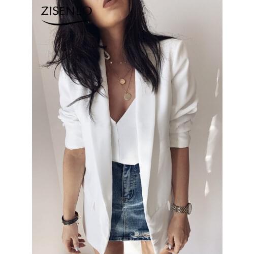 ZISENLO Women's Long Blazers