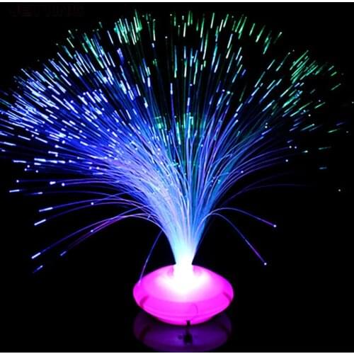 1PCS Mini small night light Beautiful Romantic Color Changing LED Fiber Optic Nightlight Lamp Chrismas Party Home decoration