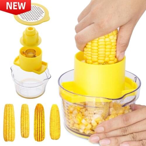 4Pcs/set Multifunction Cob Corn Stripper Ginger Grater Kitchen Gadgets Kitchen Accessories With Storage Box