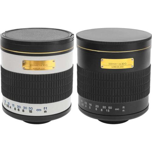 500mm F6.3 Ultra Telephoto Mirror Manual Focus Lens Fit for Canon EF Mount SLR Camera