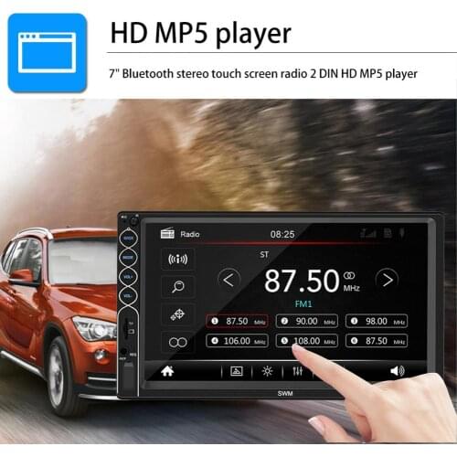 7 Inch Car Radio MP5 Stereo Touch Screen Player 2 Din Auto Radio Stereo Support Mirror Link Rear Camera For IOS/ Android Phone