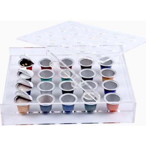 Coffee Capsule Nespresso Compatible Manual Filling Tool Transparent Acrylic Filler Empty Filling Machine 20Holes