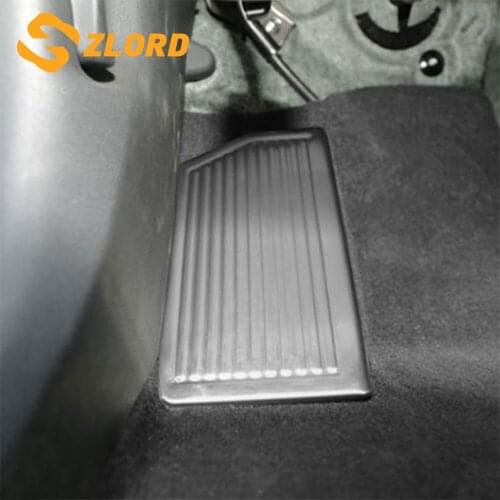 Zlord For Hyundai New Tucson LHD For Kia KX5 QL 2015 - 2019 Stainless Steel Car Rest Pedal Cover Auto Accessories