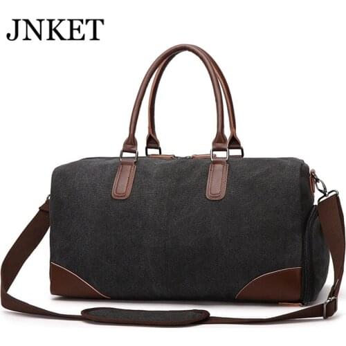JNKET New Canvas Men Casual Crossbody Bag Shoulder Bag Sports Bag Sling Bag Handbag Gym Bag