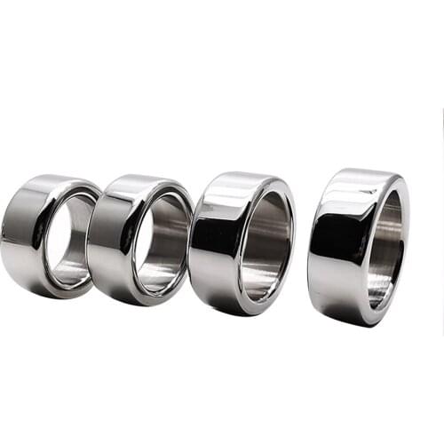 4Size Metal Chastity Device Cock Ring Penis Sleeves Erection Delay Ejaculation Bdsm Bondage Stainless Steel Cockring Sex Toys