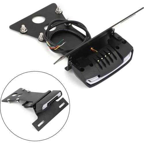 Artudatech Motorcycle License Plate Bracket Holder with Taillight for Yamaha XSR900 2014-2020 Motorbike Accessories Parts