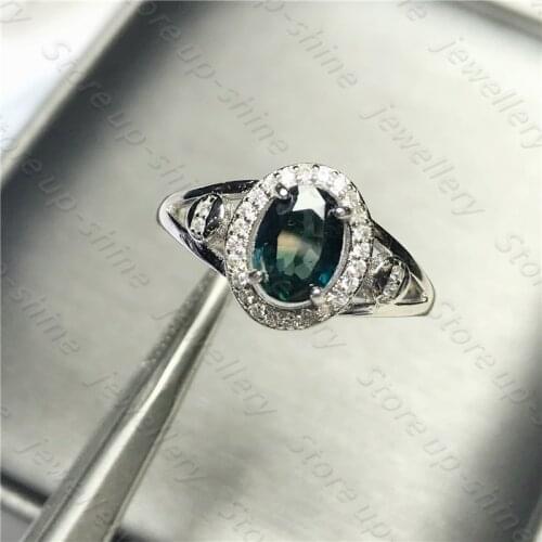 Best selling style natural sapphire ring 925 silver womens ring classic atmosphere fashion elegant style