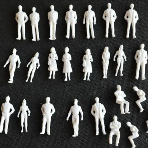 Model Miniature White Figures Diy Architecture Human Scale Peoples Building Sand Character Miniature Doll Many Proportions