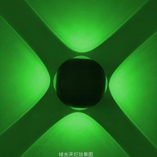 YRANK 4 LED COB 12W LED Wall Light Bathroom Wall Mounted Aluminium Indoor Outdoor Up Down Wall Lamp AC 85-265V for Home Bar Cafe