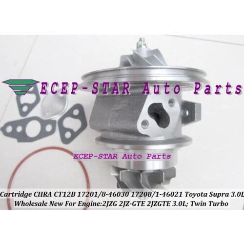 One Twin Turbo Cartridge CHRA CT12B 17208-46030 17208-46021 17201-46021 17201-46030 For TOYOTA Supra 1993- 2JZ-GTE 2JZGTE 3.0L