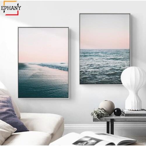 Landscape Canvas Nordic Decoration Minimalist Poster Ocean Wall Art Print Painting Decorative Picture Scandinavian Home Decor