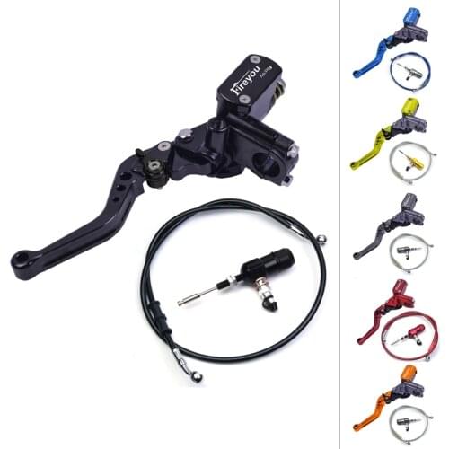 Motorcycle Master Cylinder Lever Hydraulic Clutch Oil Hose Line Pipe Rear Foot Brake Pull RodAtv Dirt Pit Bike Tubing Braid Stee
