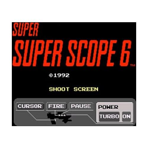 Super Scope 6 16 bit Big Gray Game Card For NTSC Game Player Drop Shipping