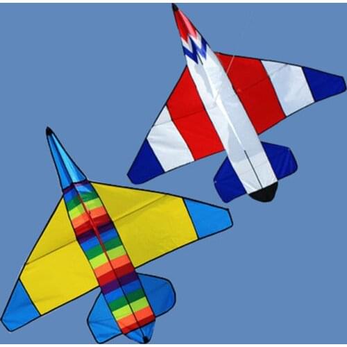 Outdoor Fun Sports NEW Plane Kite / Double Color Fighter With Handle And Line Good Flying For Kids