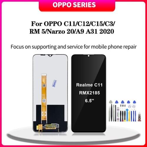 For OPPO C11 C12 C15 C3 RM 5 Narzo 20 A9 A31 2020 Touch Screen Digitizer Assembly For OPPO C11 C12 C15 C3 RM 5 lcd Replacement