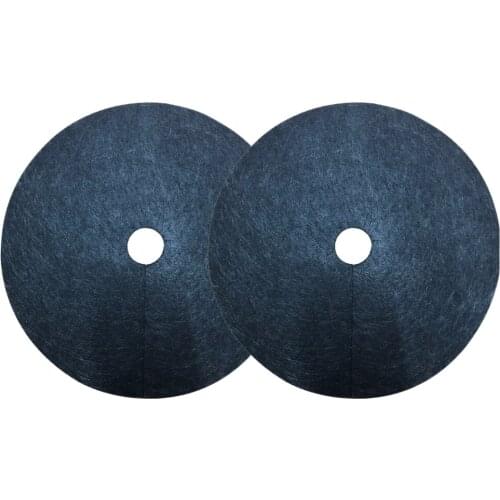 Tree Protector Mat 10pcs Non-woven Weed Mats 52 X 52 X 0.3 Cm Prevent Grass And Weeds Black Garden 12pcs Weeding Cloth