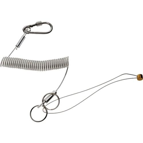 1.5M Fishing Lanyard Retracting Coil Accessory Holder Waistcoat Backpack