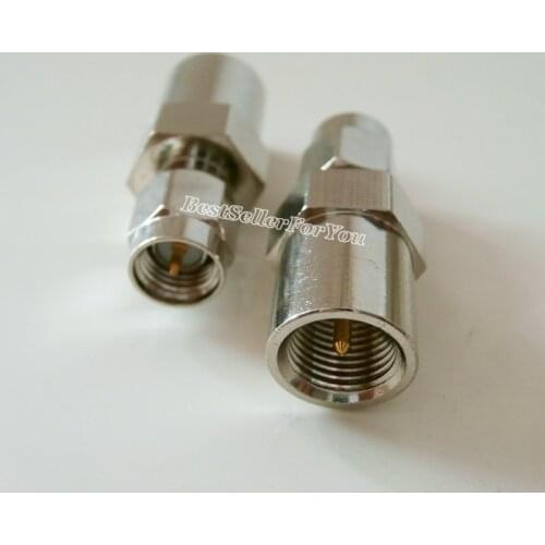 1Pcs SMA Connector Male Jack To FME Male RF Coaxial Adapter Connector Straight