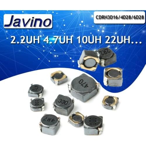 10pcs Shielded Inductor CDRH3D16/4D28/6D28 2.2/4.7/10/22/33/47UH 100 220 SMD power inductor