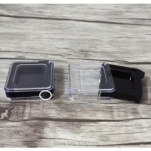 100pcs/lot Square Nail Powder Case, Plastic Small Sample Cream Packing Box, Mini Eyeshadow Powder Case, Cosmetic Blusher Compact