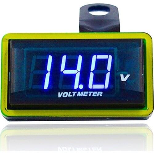 12V Universal Mini Car LED Digital Volt Gauge Voltmeter Voltage Panel For Car Motorcycle Racing ATV Dirt Bike RV Truck Scooter