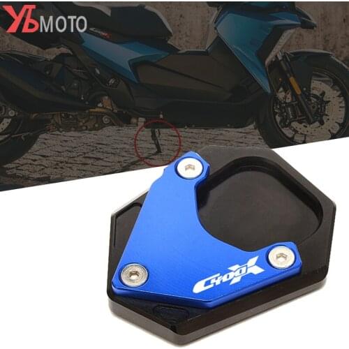 Motorcycle Accessories CNC Side Stand Extension Pad Kickstand Foot Enlarger Plate For BMW C400X C400 X 2019 2020 2021