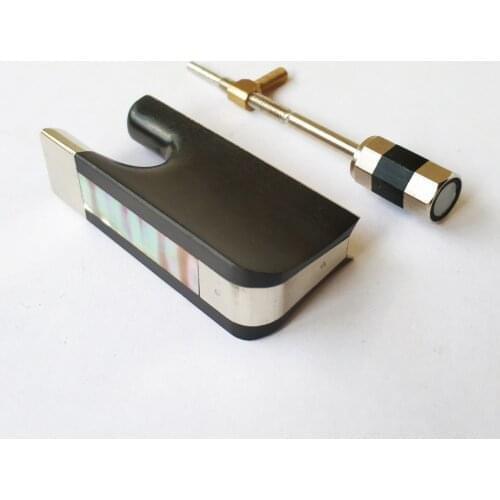 10PCS Advanced Level Nick-Silver Mounted Ebony Frog for 4/4 Cello Bow EB042