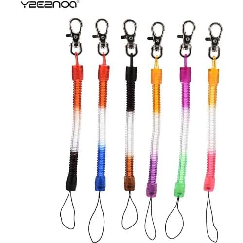Elastic Rope Spring Rope Telephone Cord Spring Key Chain Retractable Mobile Phone Chain Plastic Keychain Tool
