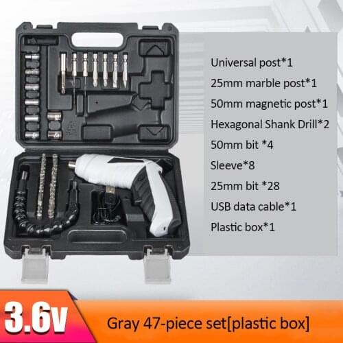 3.6V Electric Screwdriver Mini Drill Set Multifunctional Rechargeable Lithium Battery Power Tools for Home Machine Cordless Dril