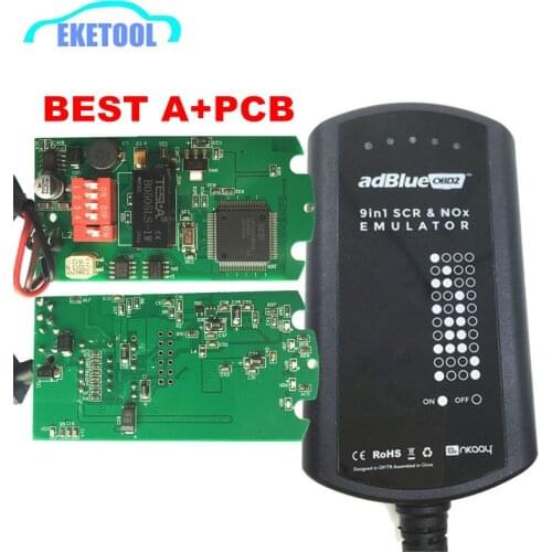 Newest A+ Full Chip Adblue 9 IN 1 Upgrade Adblue 8 IN 1 8in1 For 9 Trucks Ad Blue Emulator Heavy Duty No Need Any Software