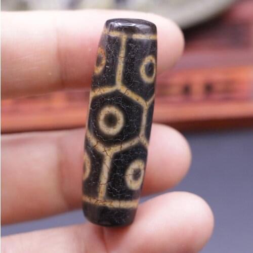 ENERGY Tibetan Old Agate 9 EYE tURTLES SHELL dzi bead Treasure LKbrother Sauces