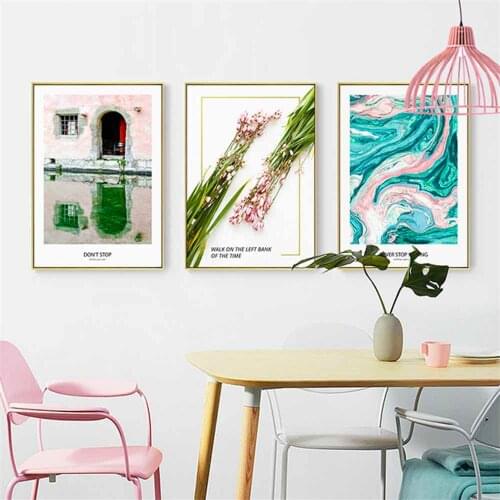 HAOCHU Love Is A Flower peacock Photos Print Poster Simple Nordic Wall Pictures Canvas For Living Room Home Decor