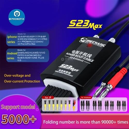 Mechanic S23 Max Power Supply Test Cable with Cable Buckles For iPhone Samsung Huawei Oppo Xiaomi Motherboard Repair Boot Line