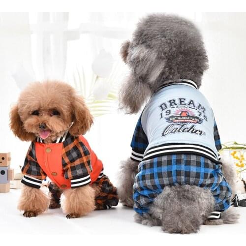 Small Dog Overalls Puppy Suit Doggie Clothes Dropship Winter Thicken Warm Pet Jumpsuit Costume Poodle Shih tzu Maltese Outfits