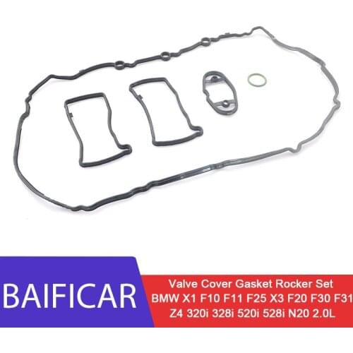 Baificar Brand Valve Cover Gasket Rocker Set 11127588418 For BMW X1 F10 F11 F25 X3 F20 F30 F31 Z4 320i 328i 520i 528i N20 2.0L