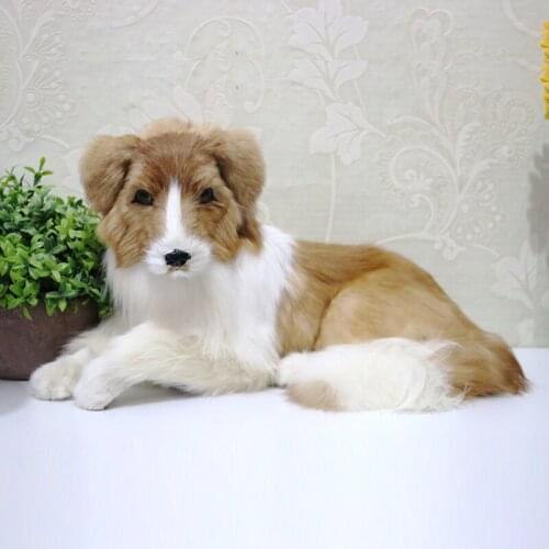 Creative New Simulation Shepherd Toy Polyethylene Fur Large Dog Model Gift Exhibition Decoration Home Furnishing 50cm*26cm