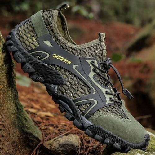 Summer Breathable Men Hiking Professional Non-slip Durable Trekking Upstream Shoes Male Cool Hiking Wading Water Sports Sneakers