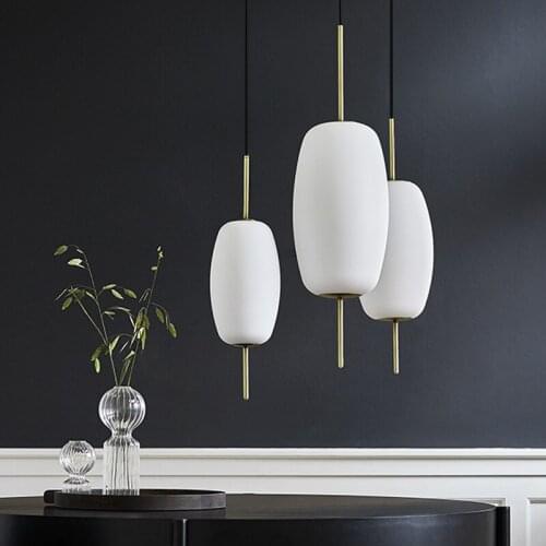 Nordic Minimalist Danish Designer Living Room Dining Room Glass Chandelier Bedroom Study Hotel Courtyard Decorative Lighting