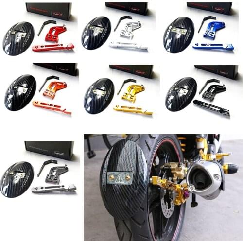 Motorcycle CNC Aluminum Rear Wheel Tire Fender Rear fender Bracket Motorbike Mudguard For Kawasaki Z125 RC150 2010-2015 7 Color