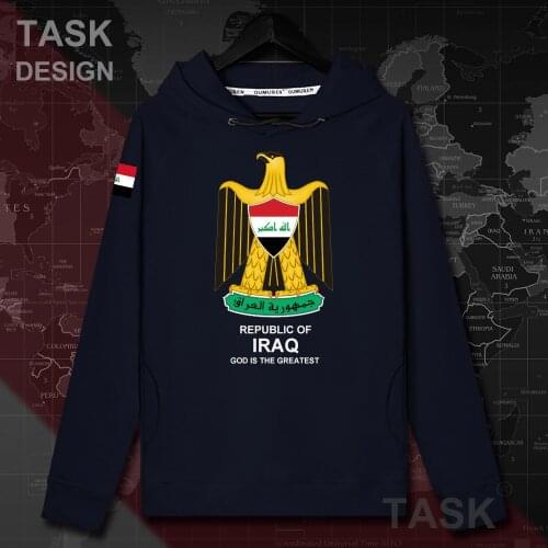 Republic of Iraq Iraqi Iraqi IRQ mens hoodie pullovers hoodies men sweatshirt streetwear Autumn clothes tracksuit nation coat 20