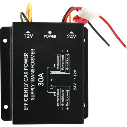 30A Car Power Supply Converter New Power Converter Step Down Inverter 24V To 12V Power Converters