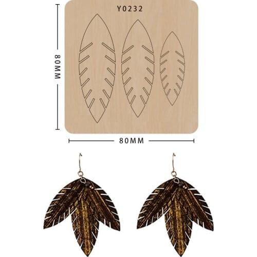 Scrapbooking Earring Cutting Dies Diy Craft Leather Mold Suitable For Common Big Shot And Sizzix Machines